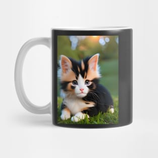 Cat in the Garden - Modern Digital Art Mug